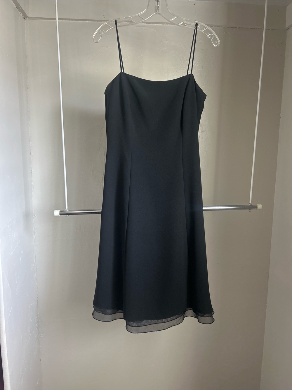 Ann Taylor Black Spaghetti Strap Mini Dress